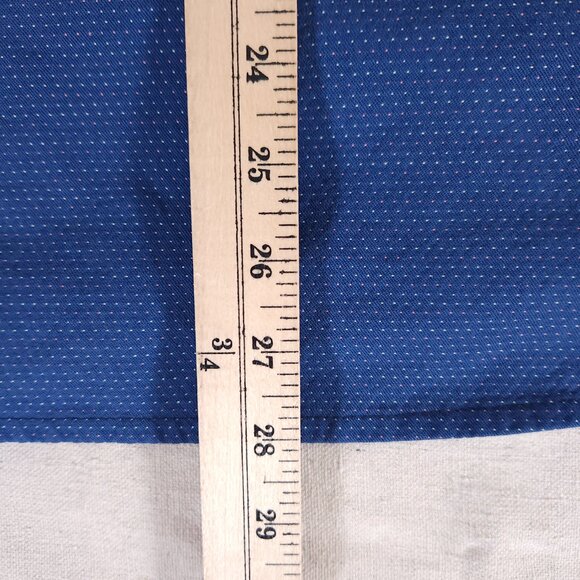 Carbon2Cobalt Pointillism Button Down Shirt Mens Large Blue 100% Cotton 133359 - Picture 5 of 15